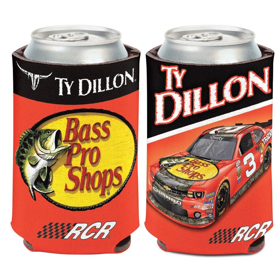 Enfriador de latas Ty Dillon Bass Pro Shop 12 oz. NASCAR Koozie Foto 1 de 1