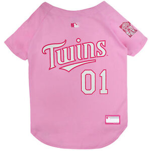 Pets First MLB Baseball Pink Jersey 20+ Teams in 4 sizes - Licensed MLB Jersey