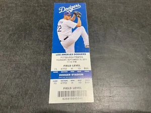 DODGERS~2011 TICKET STUB 9/15/11 VS PIRATES~Tim Federowicz FIRST MLB HIT - Picture 1 of 1