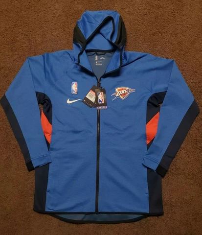NIKE OKLAHOMA CITY THUNDER OKC Therma Flex Showtime Mens Hoodie Size Large NBA Cover