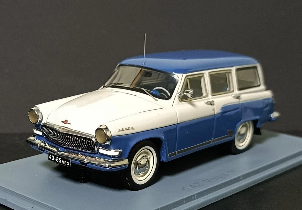1/43 GAZ-M22 Volga 1960, white/blue USSR NEO - Image 1 of 4