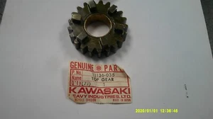 Kawasaki H2 Mach IV Transmission Top Drive Gear Fits 1972-75 P/N 13136-035 NEW - Picture 1 of 6
