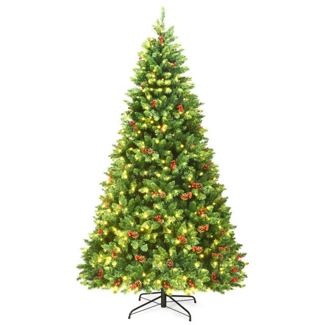 Costway 7.5ft Christmas Pre-Lighted Tree - CM22852US