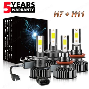 4X H7 H9 LED Headlight Globes Hi-Lo Beam Bulbs For Holden Commodore VE 2006-2013 - Picture 1 of 10