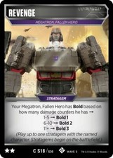 Transformers TCG 1X REVENGE Common C S18/S30 Wave 5 Stratagem Titan Masters 2020