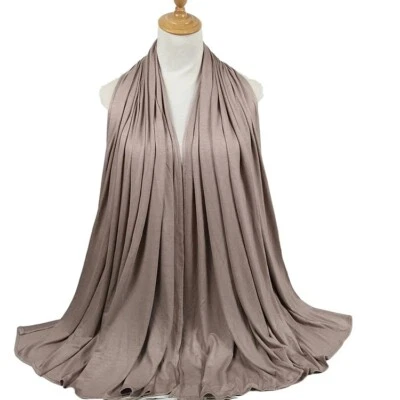 Jersey Basic Hijab- Hellbraun- Muslim Damen Hijab-Jersey Kopftuch-Schal- Elegant - Bild 1 von 3