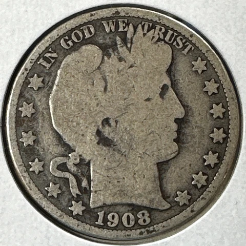 1908-O 50C Barber Half Dollar (75115) Cover