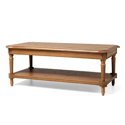 Maven Lane Pullman Rectangular Coffee Table, Antiqued Natural Finish (Open Box) - Image 1 of 4
