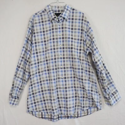 Scott Barber Shirt Mens XL Business Casual Pocket Button Up Plaid Long Sleeve - Image 1 of 4