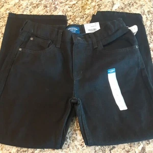 Arizona Jean Co Boys Relaxed Fit Black Denim Jean Size 10 Husky BNWT $32 - Picture 1 of 12
