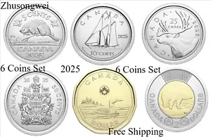 2025 Canada King Charles III First Strike Set of 6 Coins - Free shipping - Picture 1 of 2