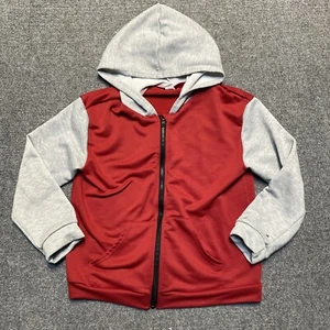 SHEIN Boys Size 11-12y Zip Up Hooded Sweater Long Sleeve Red - Picture 1 of 17