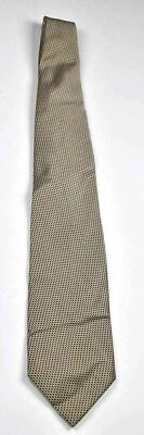 Men's Silk Henry Jacobson Black + White Patterned Tie B-43 - Image 1 of 4