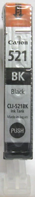 Canon CLI-521Bk Genuine Black Cartridge. New & Sealed. - Image 1 of 2