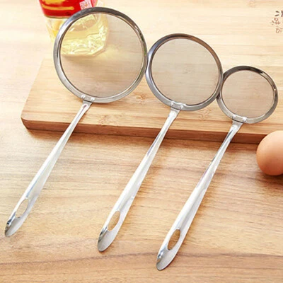 Kitchen Gadget Sifting Cooking Tool Filter Spoon Colander Oil Skimmer Strainer - Image 1 of 4