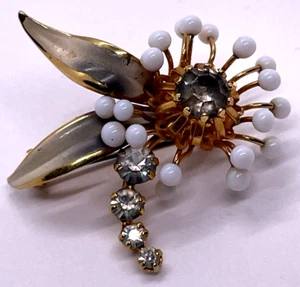Vintage Made in Austria gemarkt Brosche Anstecknadel 10 KT Gold, Unikat Libelle - Bild 1 von 13