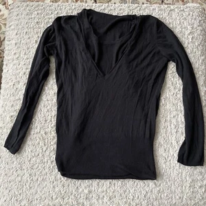 Anthropologie One Piece Double Layer Tank/Long Sleeve Sweater Black M no tags - Picture 1 of 7