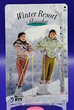 Winter Resort Shinshu Nagano Telephone Card History of Japan Japanese Very Rare