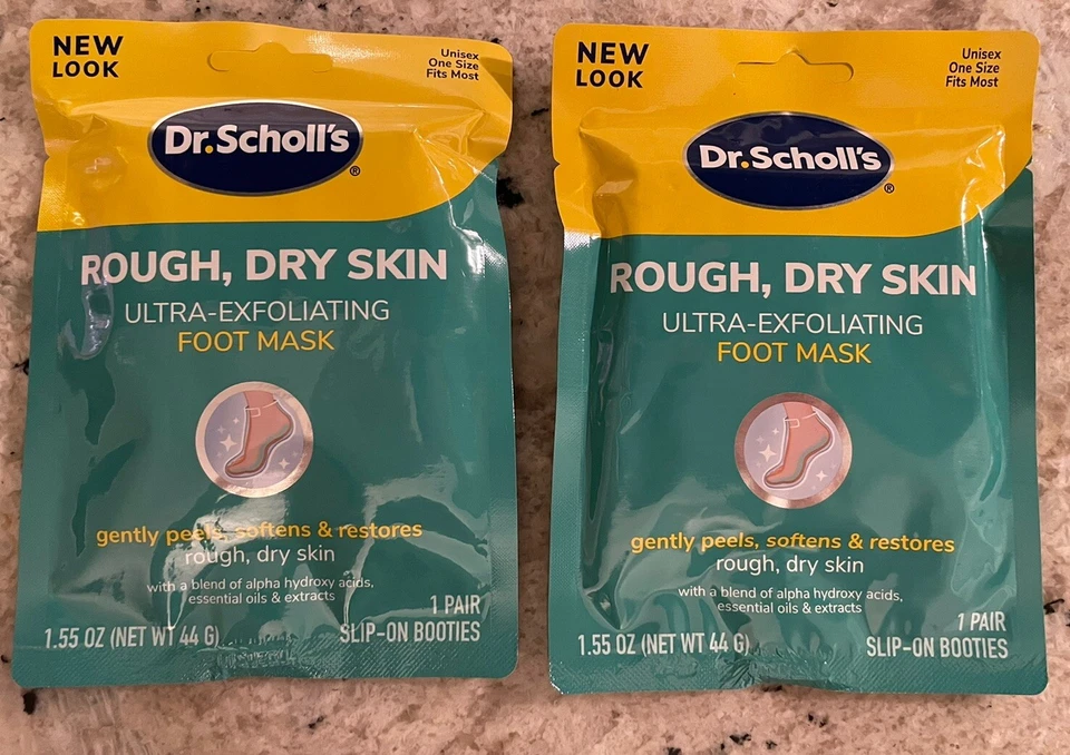2X Mascarilla Ultra Exfoliante para Pies Dr. Scholl's - Exfolia y Suaviza la Piel Seca Áspera  Foto 1 de 1