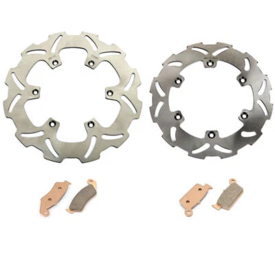 For Suzuki Solid Brake Discs Rotors Pads DRZ400E DRZ400S 00-09 RM125 RM250 96-99 - Image 1 of 4