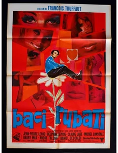 manifesto BACI RUBATI Francois Truffaut Leaud seyrig jade falcon caccaldi A438 - Imagen 1 de 1