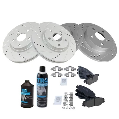 Kit de pastillas de freno delanteras y traseras y rotor para 11-16 Scion tC Foto 1 de 4