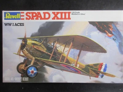 REVELL WW1 ACES 1/28 SPAD XIII  #4418  vintage - Image 1 of 2