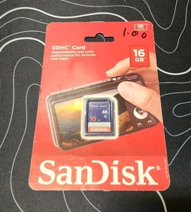 SanDisk SDHC Card 16GB Brand New - Picture 1 of 2