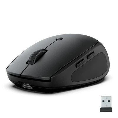 JLab Go Charge Bluetooth Mouse, Rechargeable Wireless Mouse - Tri-Mode (BT 5.0/5 - Image 1 of 4