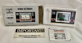 Nintendo Game & Watch Turtle Bridge TL-28 Wide Screen Handheld Console Box