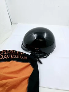 Harley Davidson Half Helmet Size Large 59-60cm LIGHT USE - Picture 1 of 8