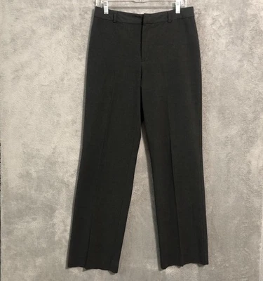 Pantalones de vestir elásticos antiguos azul marino para mujer 8R gris oscuro pierna recta tiro alto Foto 1 de 4