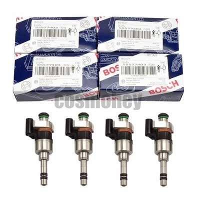 4件装博世燃油喷射器5577403适用于2017-19雪佛兰科鲁兹迈锐宝1.4升1.5升 — 第 1/4 张图片