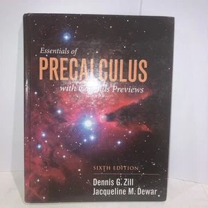Essentials of Precaulculus with Calculus Previews 6th Edition Zill Dewar CLEAN - Imagen 1 de 3