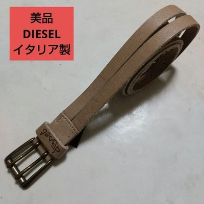 Cinturón Diesel Mujer Hecho en Italia Cuero Genuino Alta Calidad Unisex Marrón Lujo Foto 1 de 4