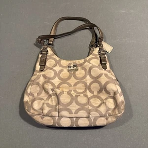 Coach A1220-17020 Canvas Tasche Tragetasche Umhängetasche/Handtasche/Beuteltasche 14x9x5" Distressed - Bild 1 von 15