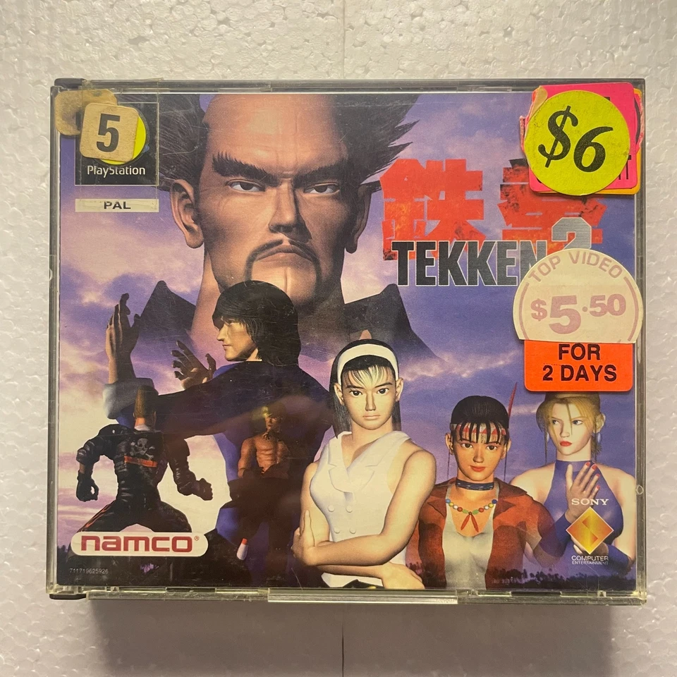 Tekken 2 Dual Case Sony Playstation 1 PS1 PSX PAL Game + Manual Included Tested - Image 1 of 4