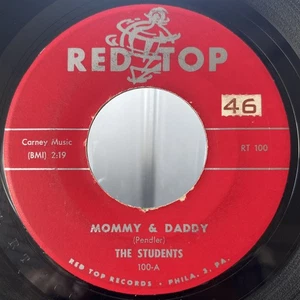 Rock, Pop The Students - Mommy & Daddy / My Heart Is An Open Door Red Top, Red T - Picture 1 of 2