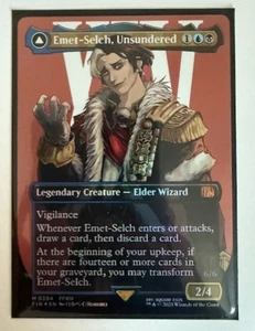 Magic the Gathering: Emet-Selch, Unsundered (Borderless) Final Fantasy Foil NM - Picture 1 of 2