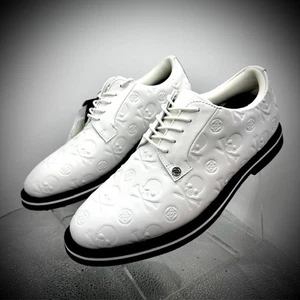 Zapatos de golf G/Fore Gallivanter calavera grabada en relieve y T's nieve/onyx para hombre talla 9,5 - Imagen 1 de 12