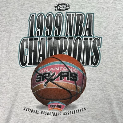 Vintage 1999 Champs San Antonio Spurs T-shirt Size X-Large Men's NBA Basketball - Image 1 of 4