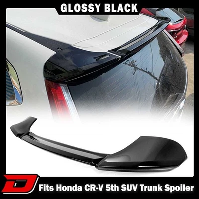 17-22 Fits HONDA CR-V 5th SUV OE Type Rear Trunk Boot Spoiler Painted Black - Image 1 of 4