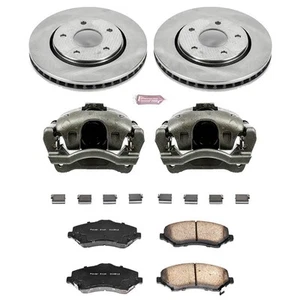 PowerStop KCOE3118 Front Disc Brake Kit Rotors Calipers for 08-16 Grand Caravan - Foto 1 di 1