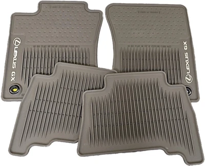 Alfombrillas de goma para todo tipo de clima Lexus GX460 2014-2019 marrón genuino PT908-60140-40 Foto 1 de 3