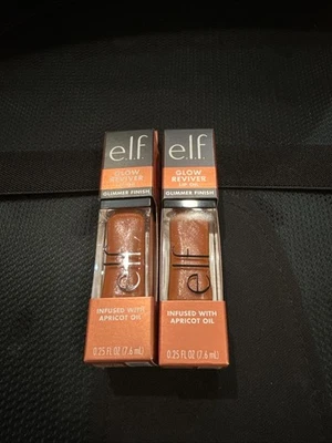 e.l.f. Aceite labial Glow Reviver, acabado brillo infundido con aceite de albaricoque lote de 2 Foto 1 de 2