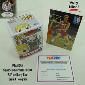 Larry Bird HoF MVP Boston Celtics Signed #139 1983 All-Star Funko Pop PSA COA - Picture 1 of 12