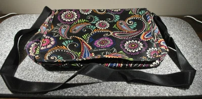 Bolso de Viaje Vera Bradley Mensajero Laptop Bandana Remolino Nuevo Sin Etiquetas Paisley Hombro Foto 1 de 4