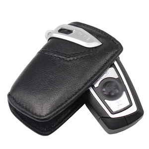 Genuine Leather Key Case Cover Keychain For BMW  1 2 3 4 5 6 7 Series X3 X4 - Picture 1 of 13