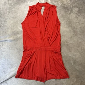 Trina Turk Romper Womens Size S Red Giselle Sleeveless Lightweight Soft - Picture 1 of 10