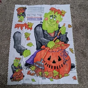 Frankiestein Halloween Fabric Door Cover Fun Monster Fall Decor Classroom Sewing - Picture 1 of 10